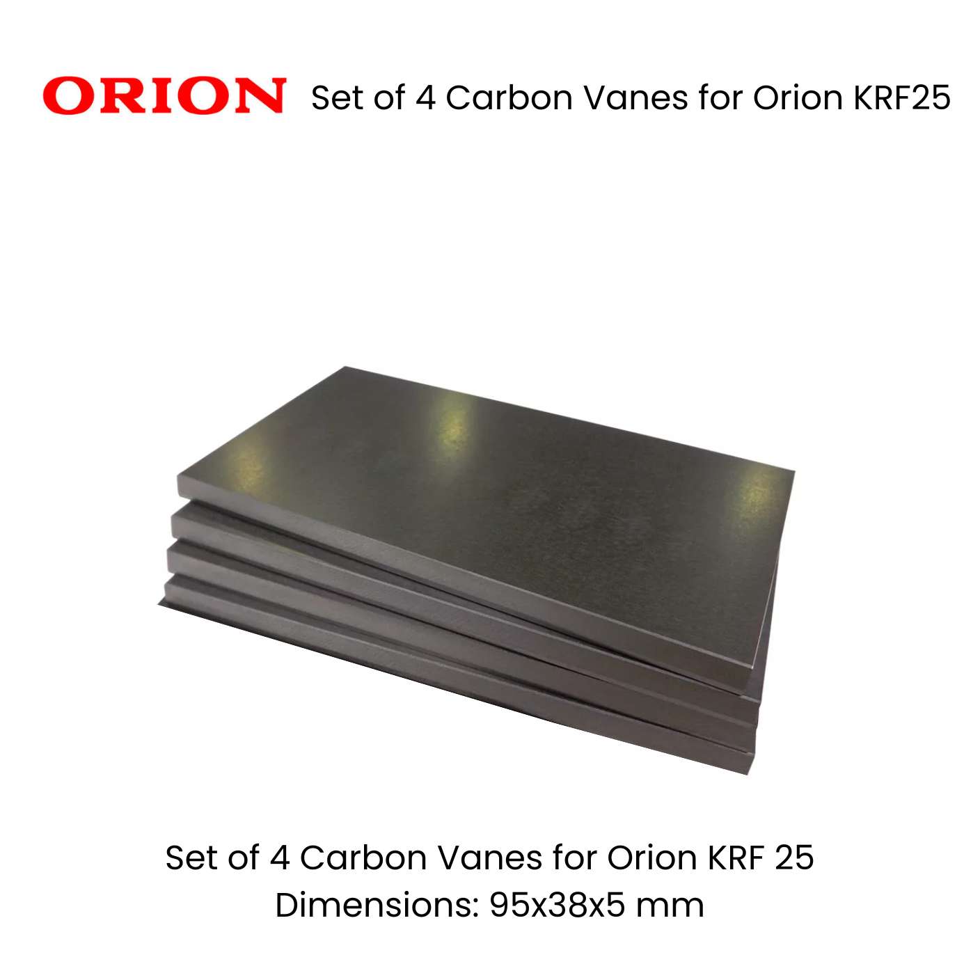 Set of 4 Carbon Vanes for Orion KRF25