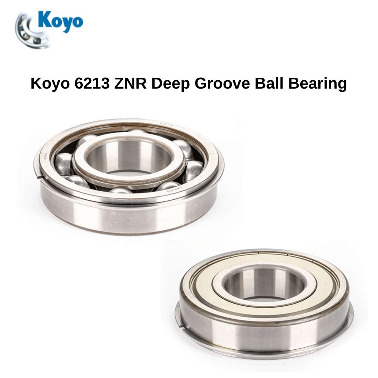 ตลับลูกปืน KOYO 6213-ZNR Single row deep groove ball bearing