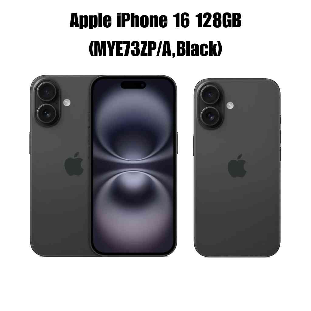 Apple iPhone 16 128GB (MYE73ZP/A,Black)